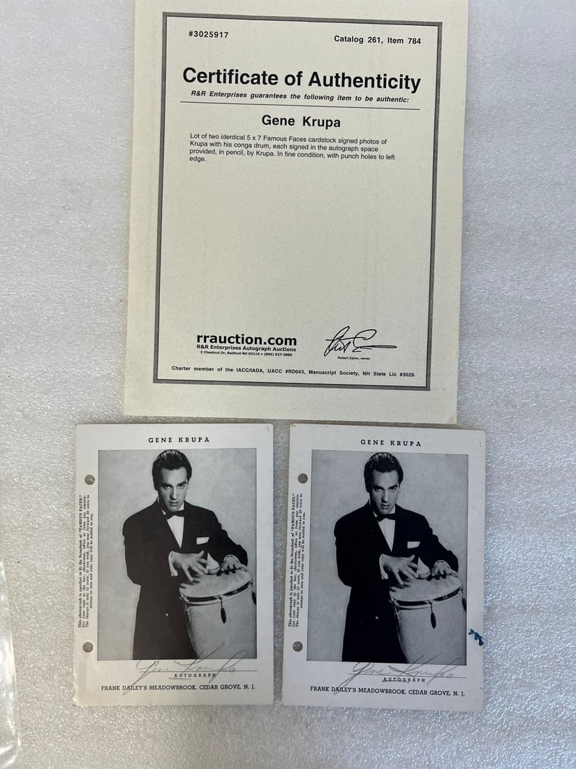 Autographed cardstock photos (2) (1 of 1)