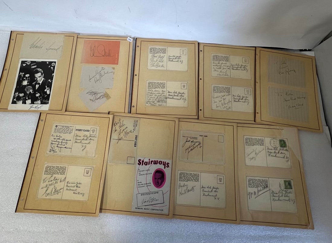 Collector's Lot of Autographs inc. J. Edgar Hoover (18) (1 of 3)