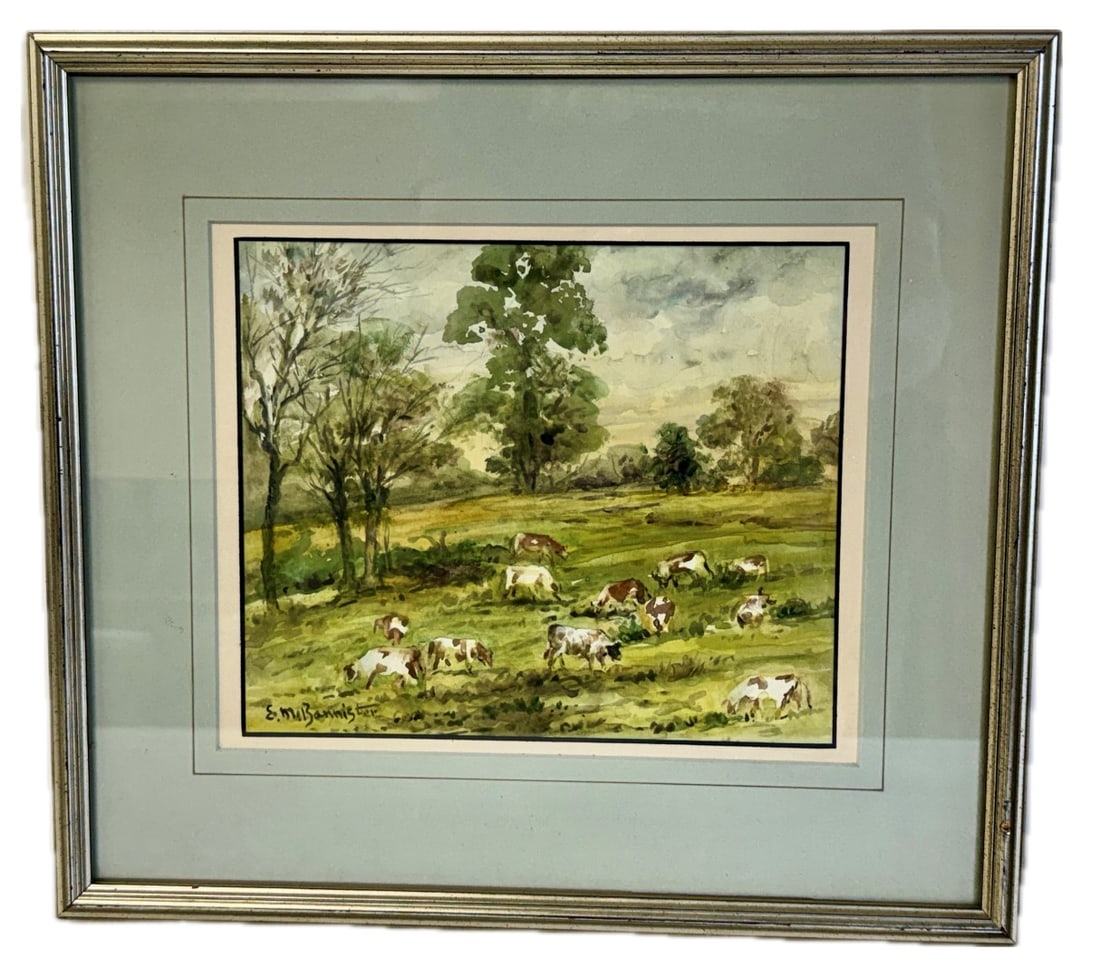 Edward M. Bannister; American Watercolor Signed (1 of 5)