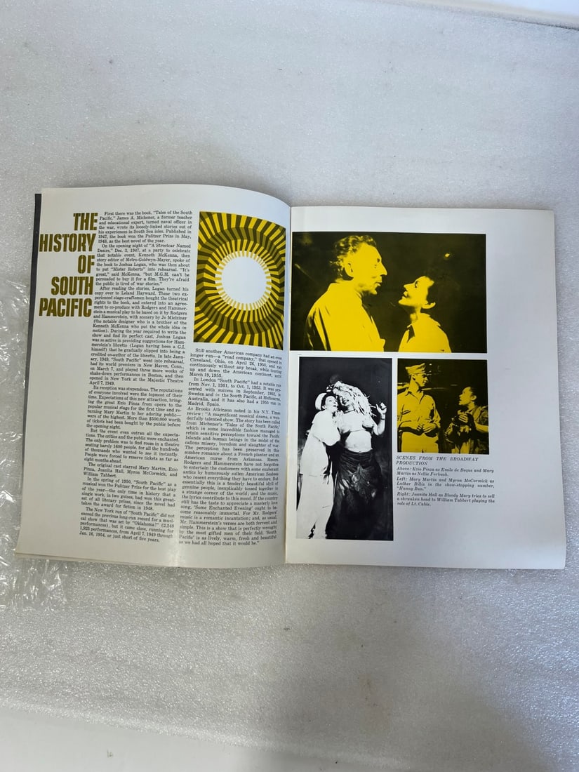 Jane Powell Sgd. Program for South Pacific - 2