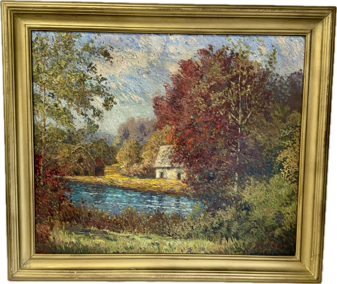 Wilson Irvine(attributed to); American Oil Springtime (1 of 3)