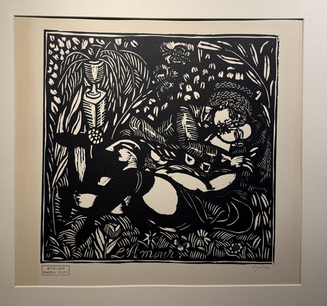 Raoul Dufy; 20thC. French Woodcut - L'Amour (1 of 5)
