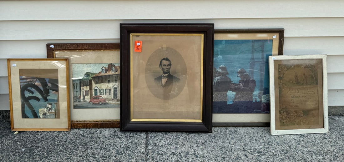 Lot of Miscellaneous Estate Artwork(6): As pictured