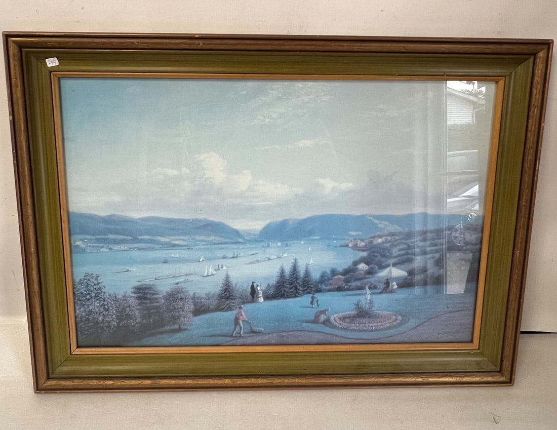 Framed Hudson River Print: 25" x 35"