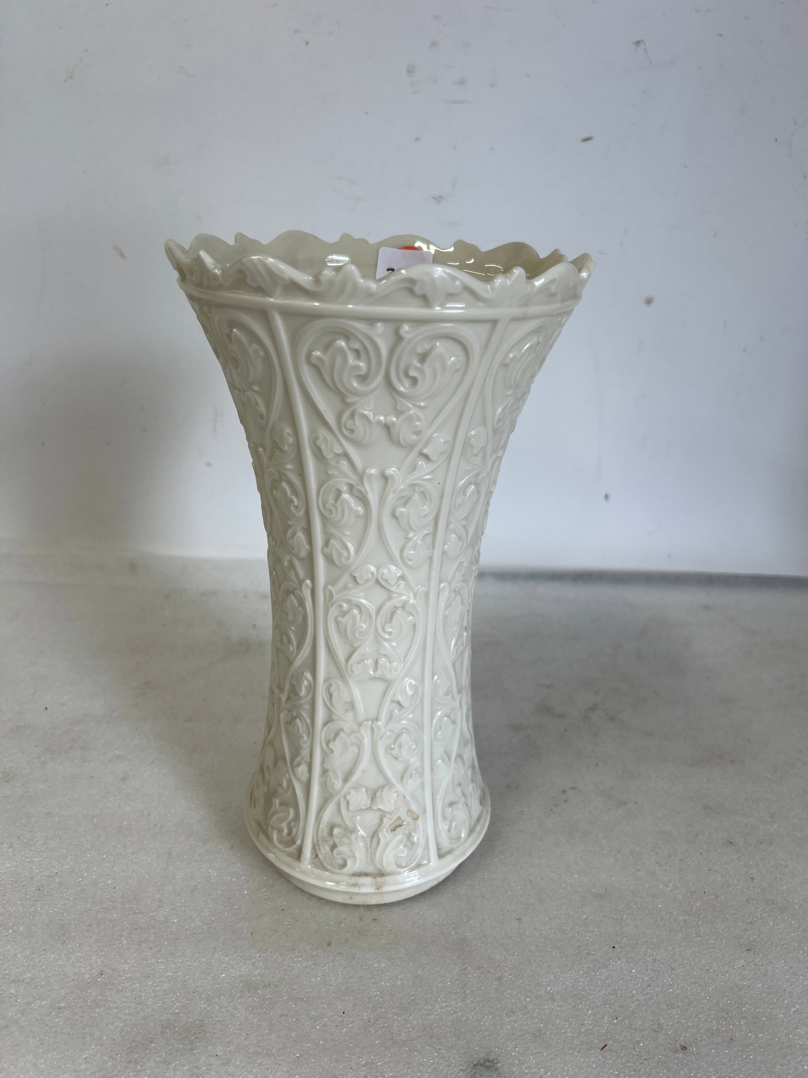 Vintage Lennox Porcelain Vase: Marked Lennox at the underside. 11”H