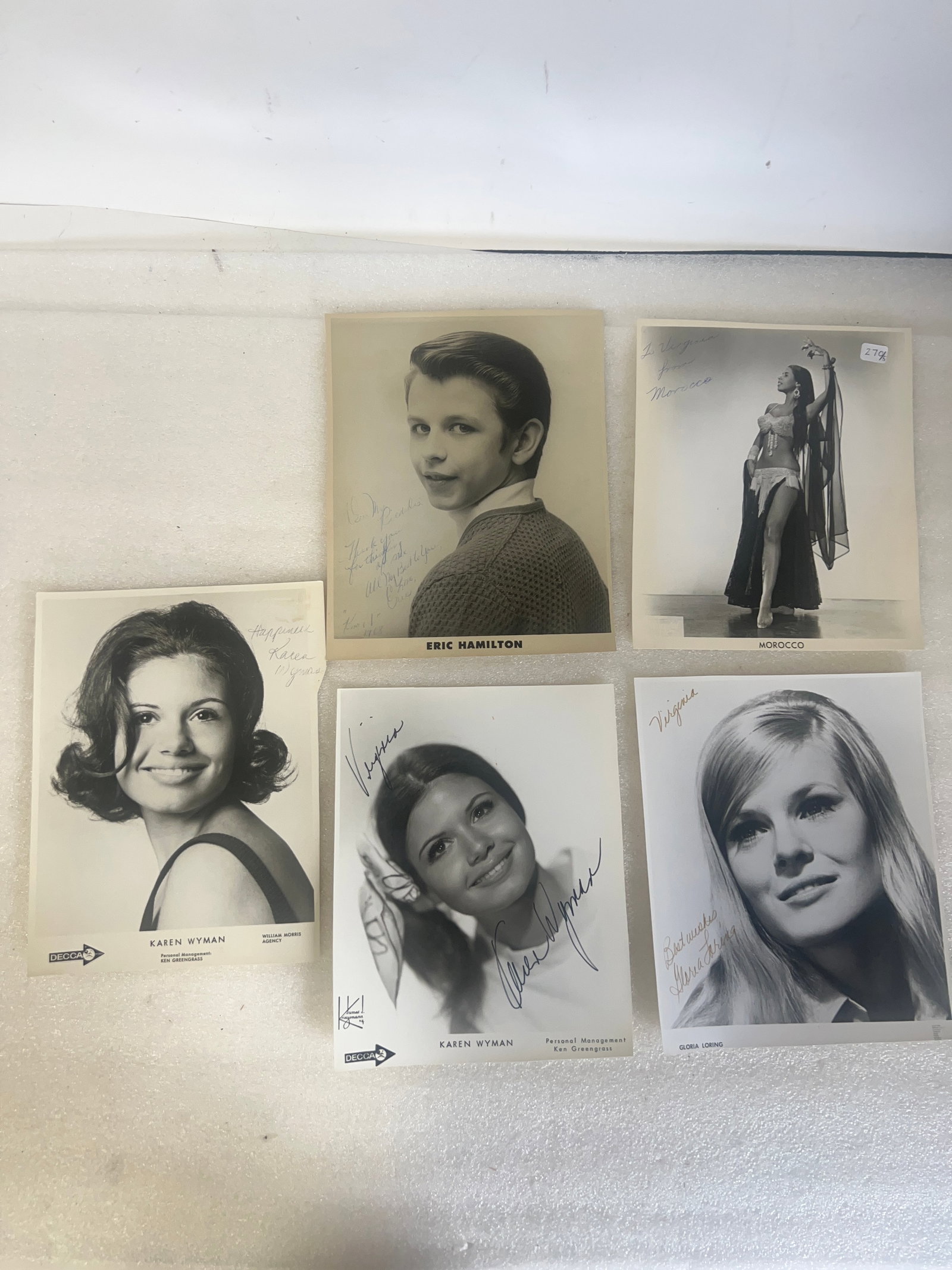 5 Autographed Celebrity Photos (1 of 1)