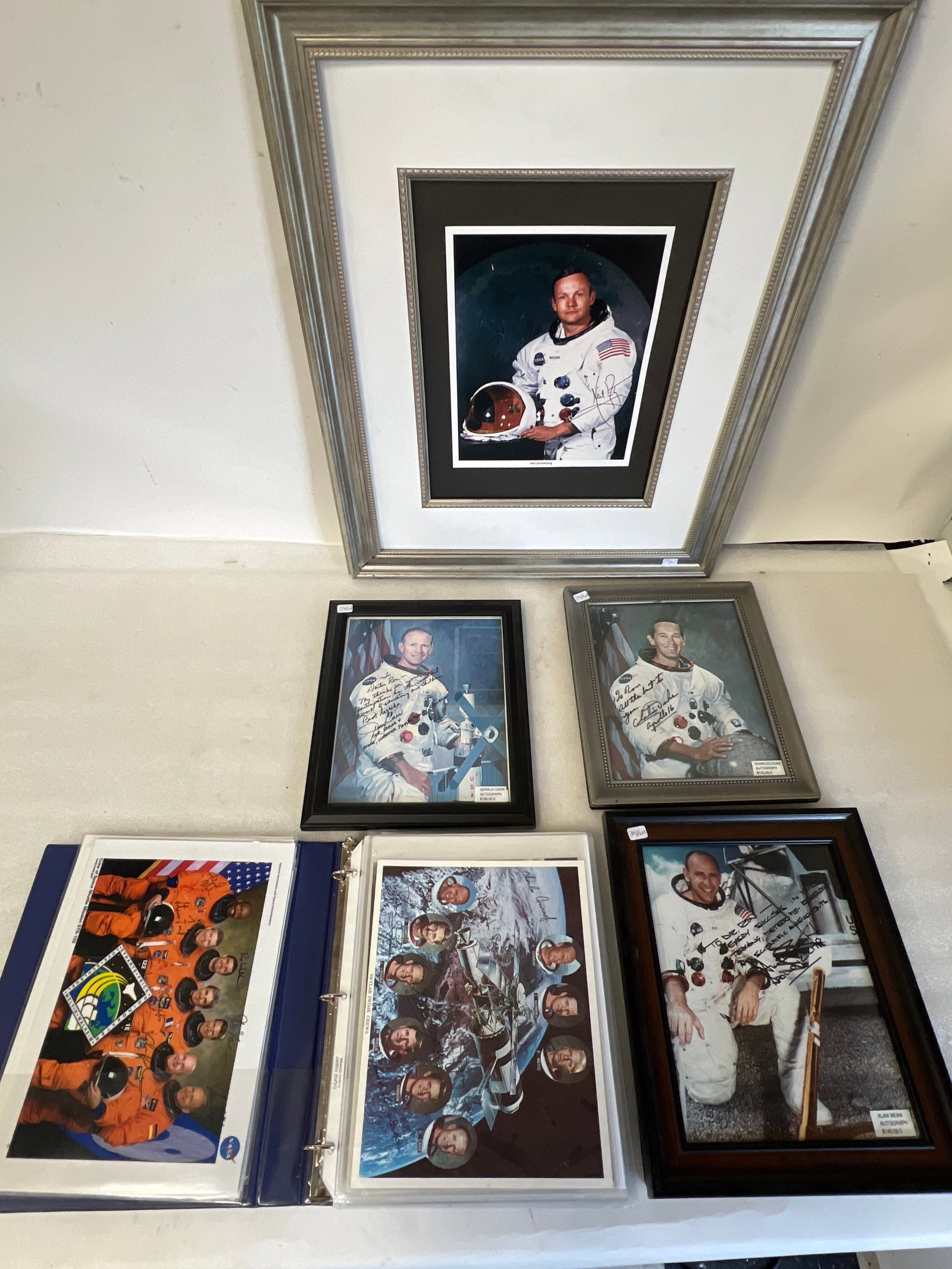 Important Lot of Sgd Astronaut Photos inc. Neil Armstrong (1 of 2)