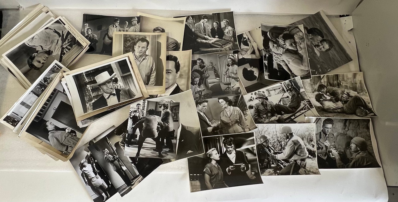Vintage Movie Scenes and Headshots / Lot: Approx 93 in the Lot