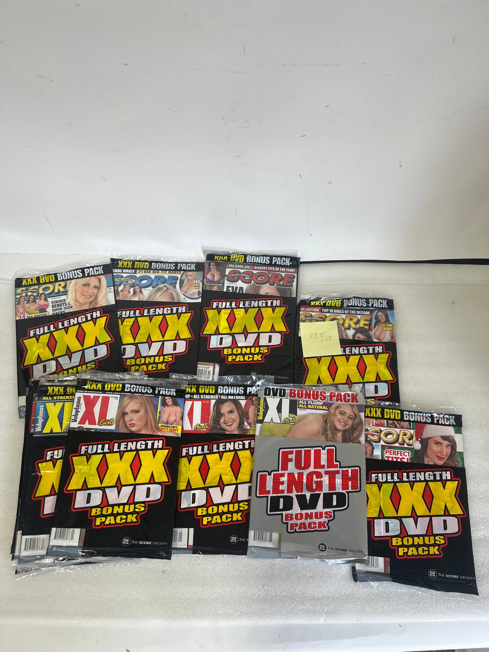 XXX DVD Magazines (15): Original wrappers. Fifteen in the lot.