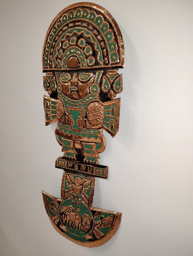 Peruvian Copper Wall Hanging - 2