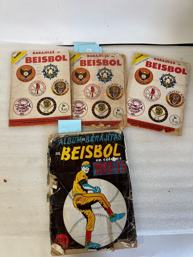 1987-88 Venezzuelan Winter League Albums (3) 1972-73: 1987-88 Winter League Album (3) 1972-73 Winter League Sticker Album Four in the lot