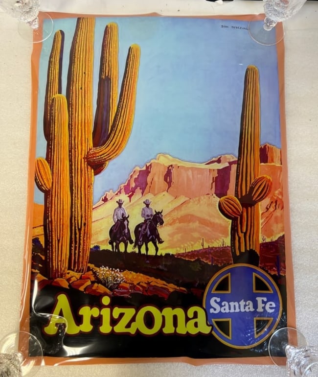 Arizona Santa Fe Poster: 24" H by 18" W