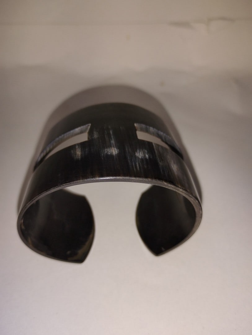 Art Deco Black Cuff Bracelet (1 of 2)