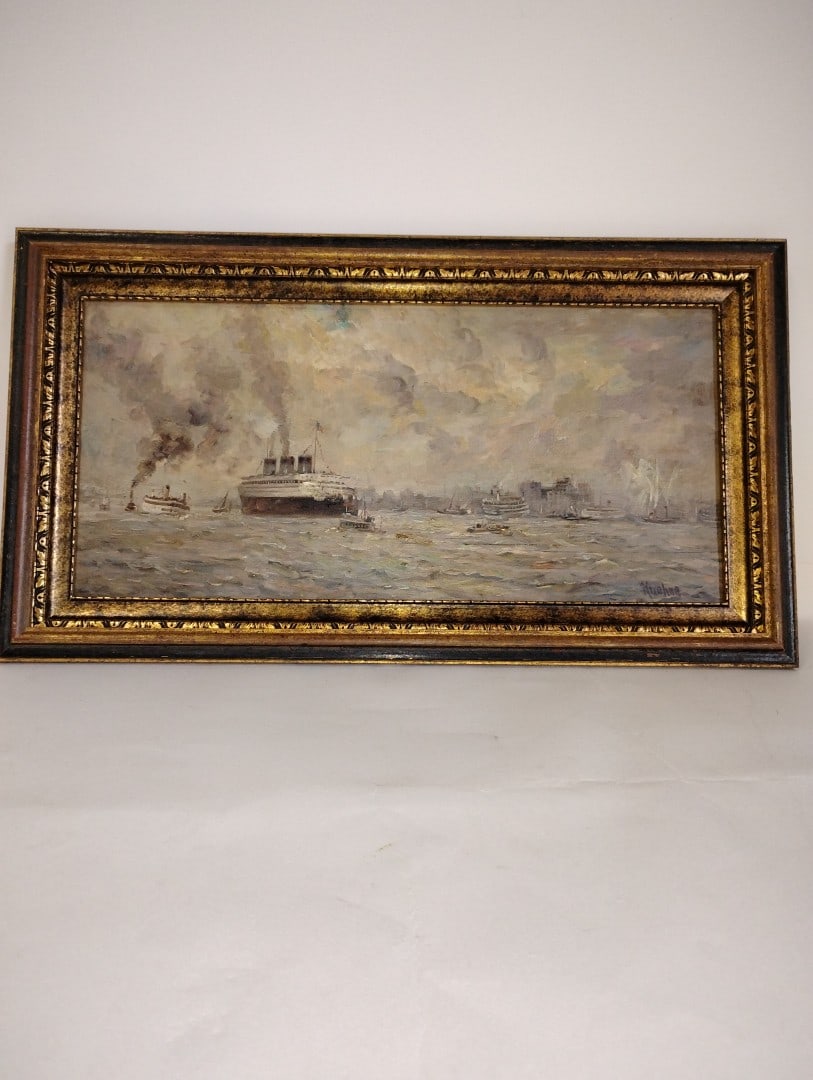 Max Kuehne, Oil on Board Sgd. (1 of 4)