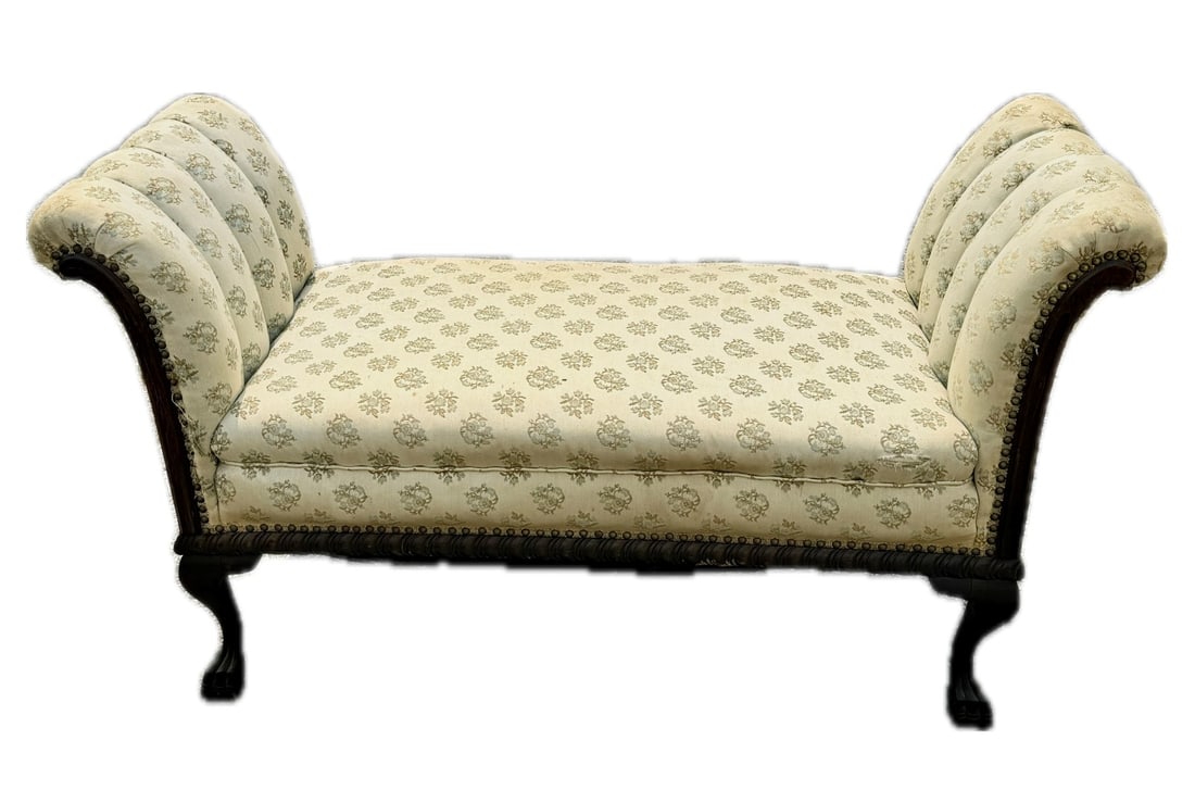 Georgian Style Upholstered Window Bench (1 of 4)