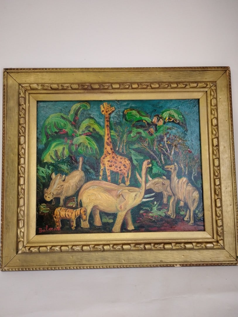Bulman. Orville Oil on Board Sgd. (1 of 5)