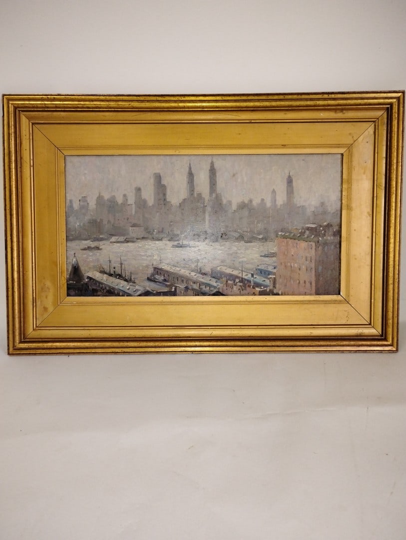 Wiggins, Guy.Oil on Board. Sgd. (1 of 4)