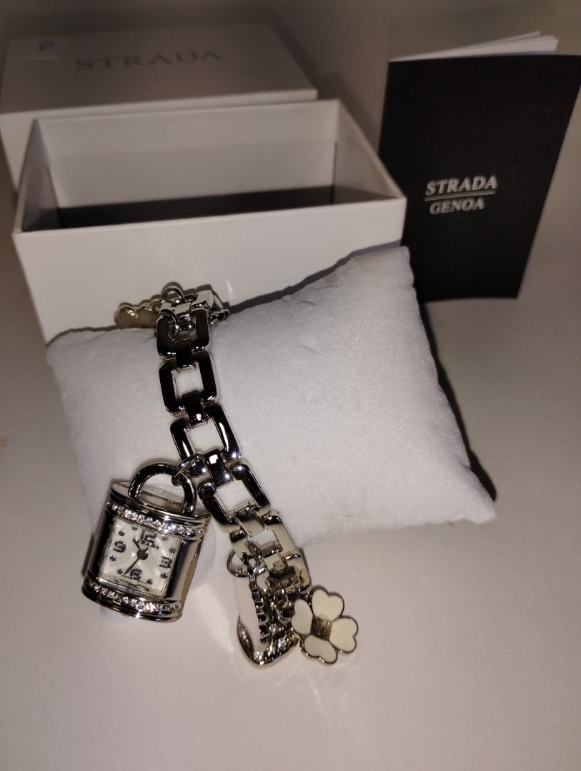 Strada Charm Bracelet Inc. Clock Charm (1 of 4)
