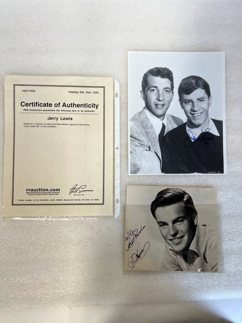 Autographed Photos Martin & Lewis (2) (1 of 1)
