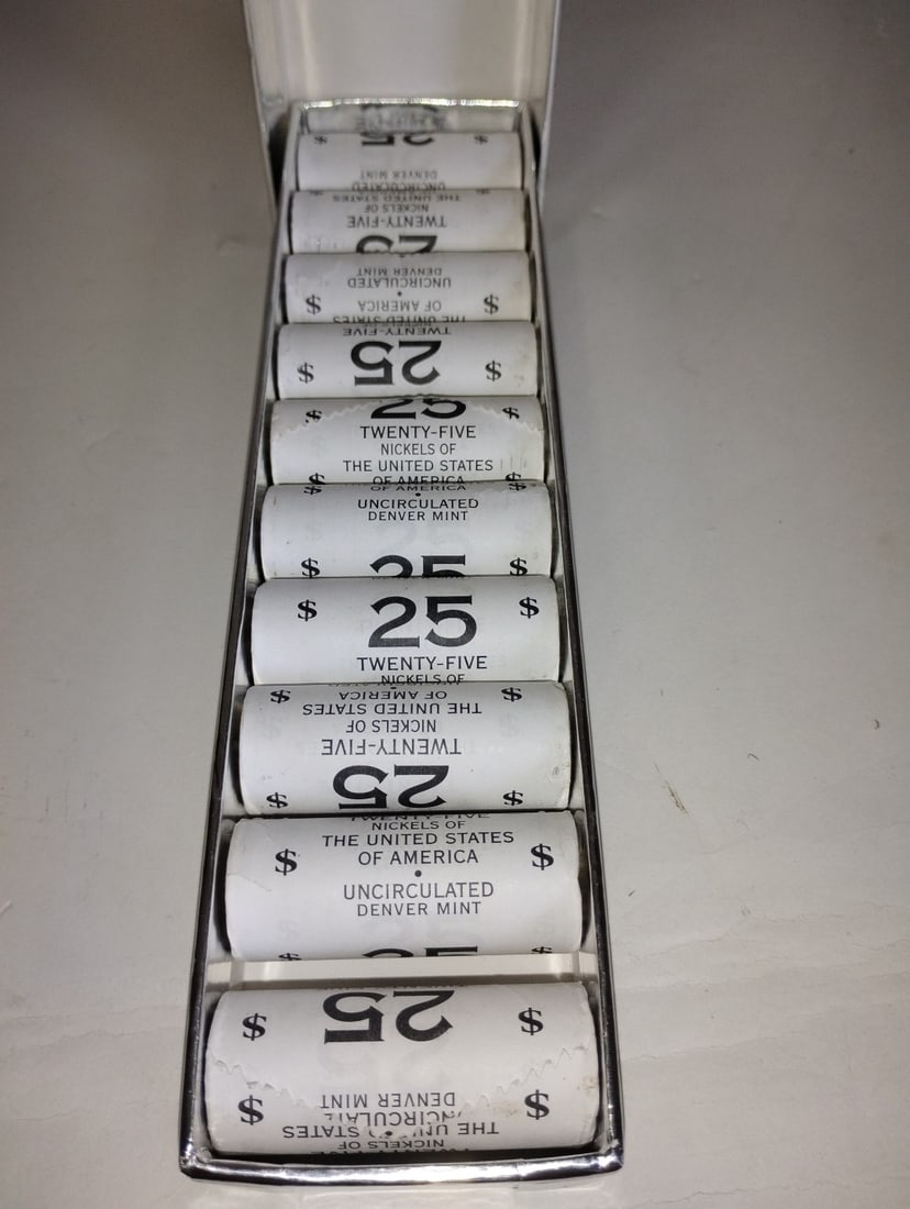 Uncirculated Nickels 250 (ten rolls) (1 of 3)