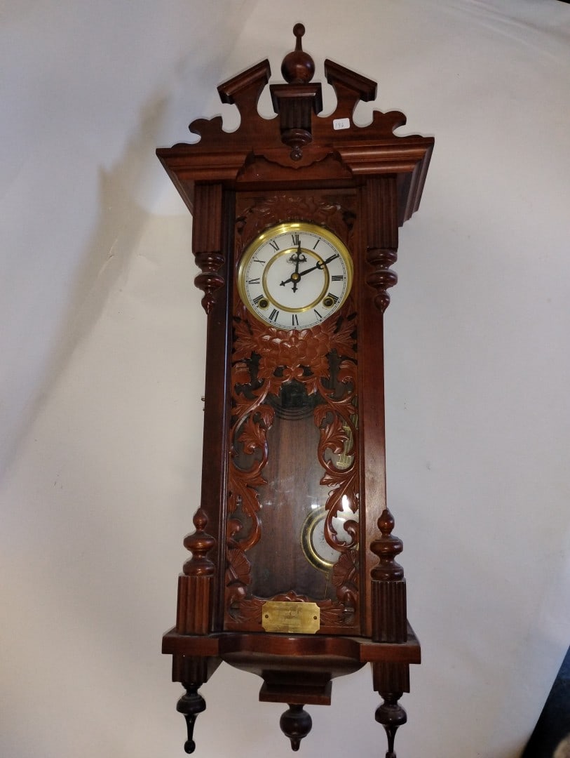 Wall Clock VIR Spit Qui Paucaa Loquityr 31 Day Chime (1 of 5)