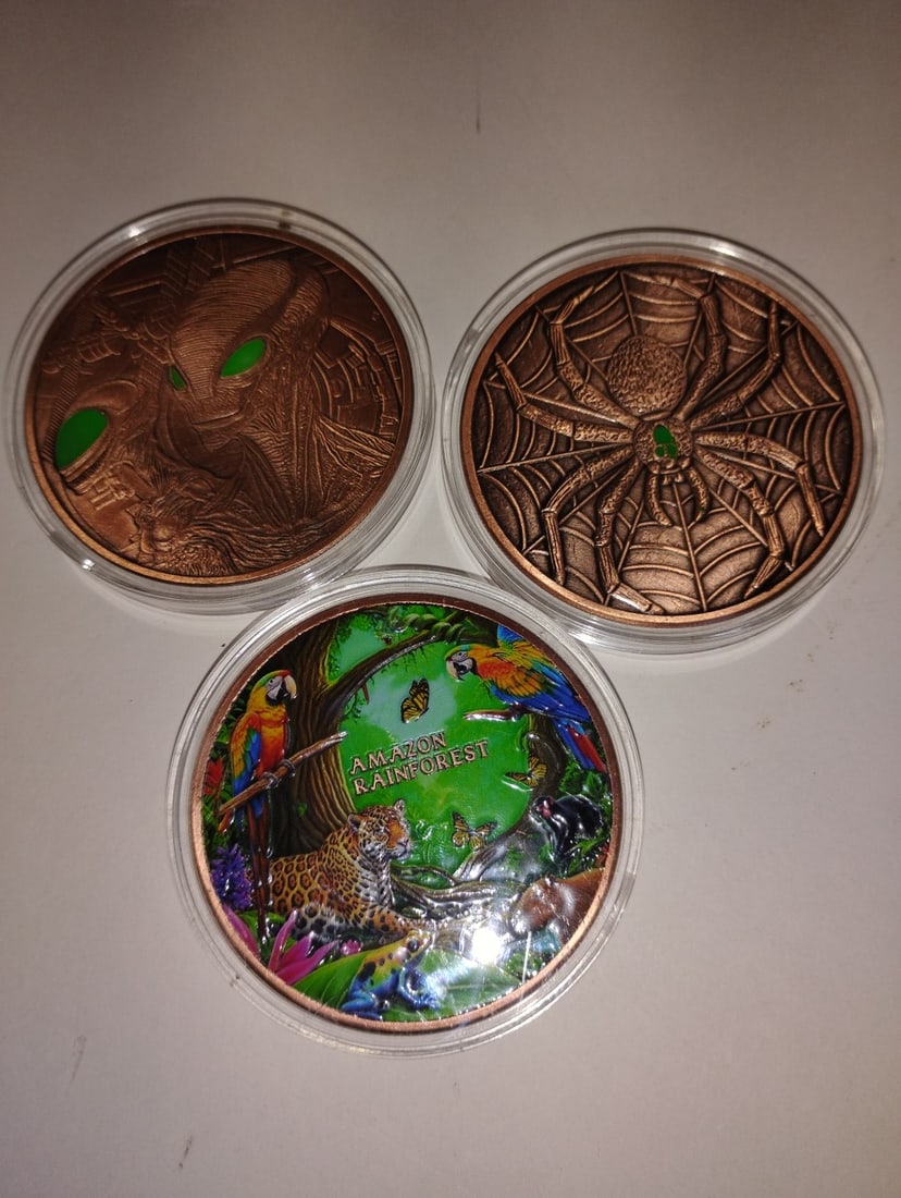 Five Oz. Copper Rounds (3) (1 of 2)