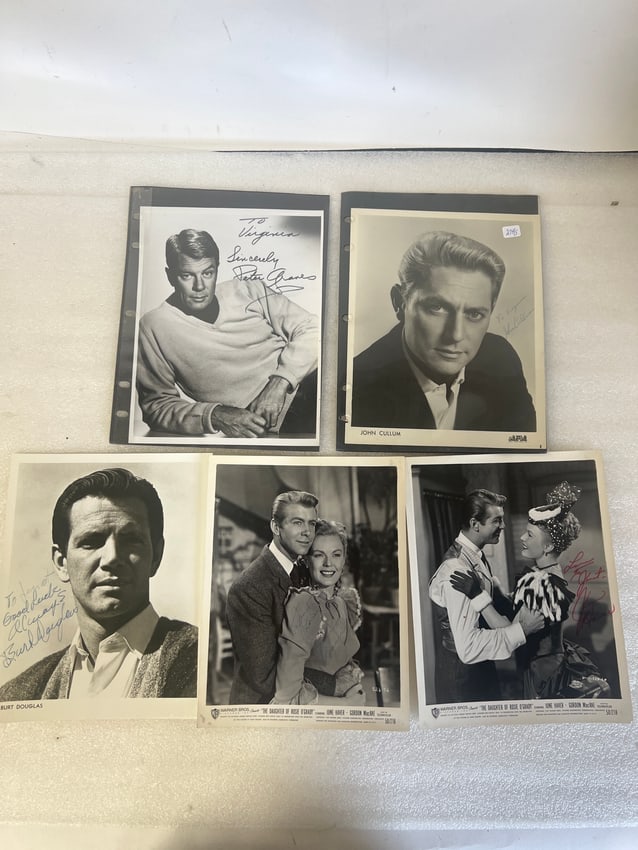 5 Autographed Celebrity Photos (1 of 1)