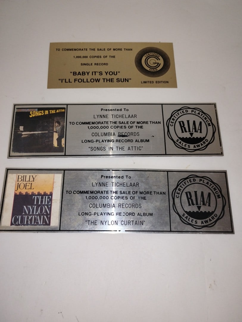 Certified Platinum Sales Awards (2) and Another (1 of 3)