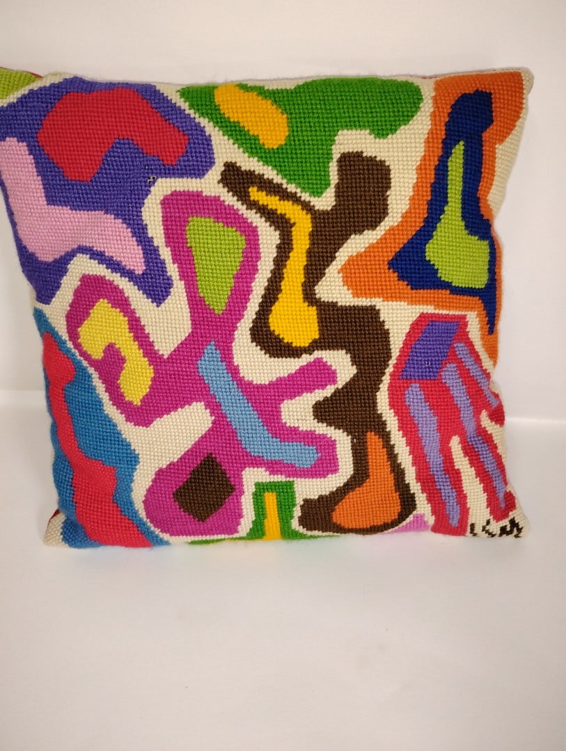 Keith Haring Style Pillow (1 of 3)