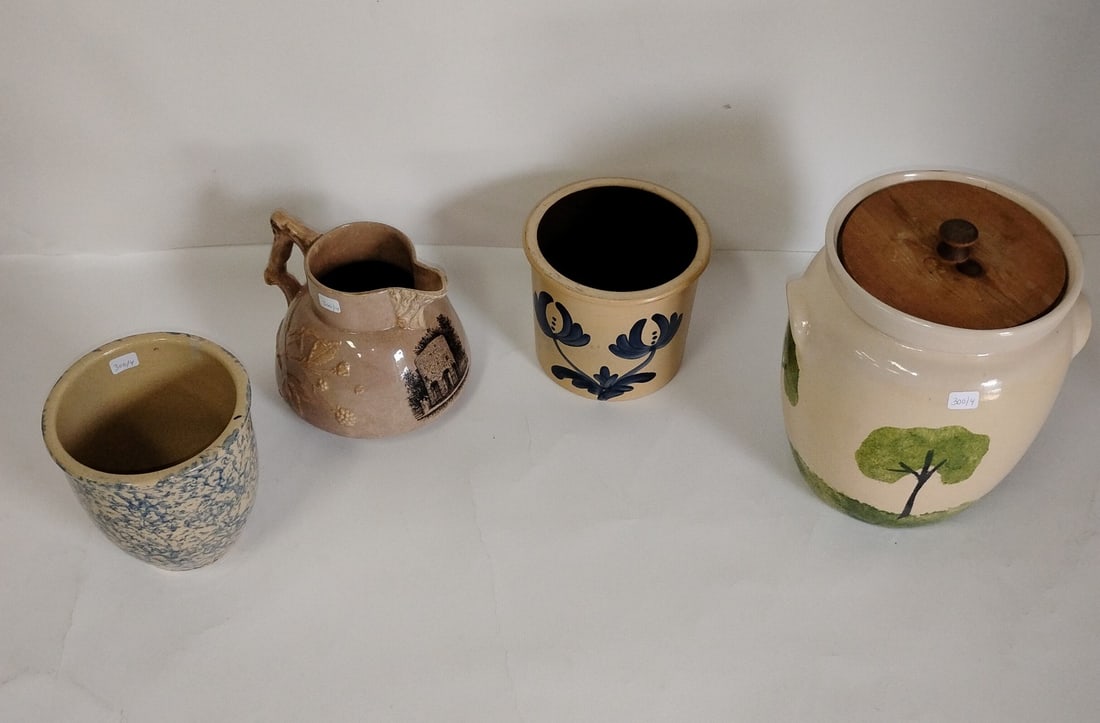 Vintage Stoneware Jars (4) (1 of 8)