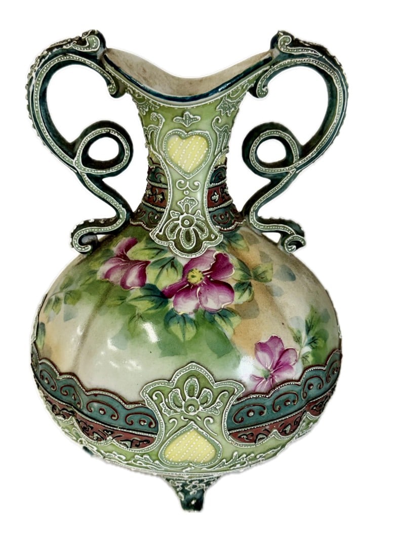 Nippon Moriage Porcelain Vase (1 of 5)