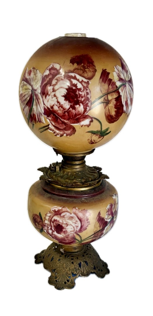 Victorian Haint Painted Gone With The Wind Lamp (1 of 5)