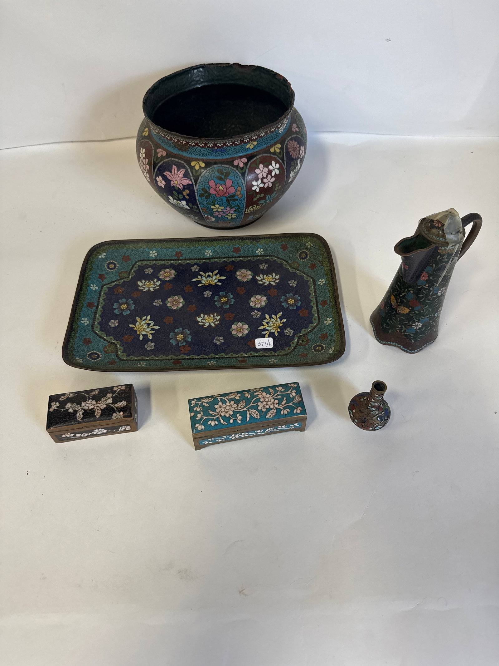 Vintage Lot of Cloisonne 6 pcs (1 of 3)