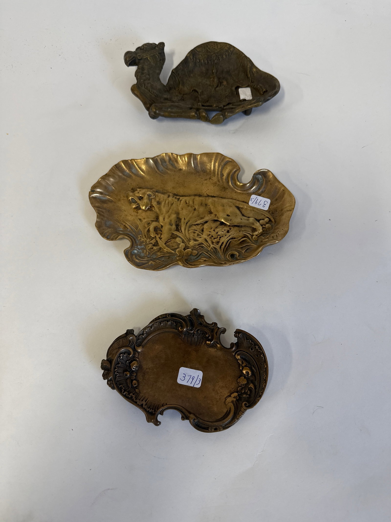 19th C. Bronze Trays (3) (1 of 5)