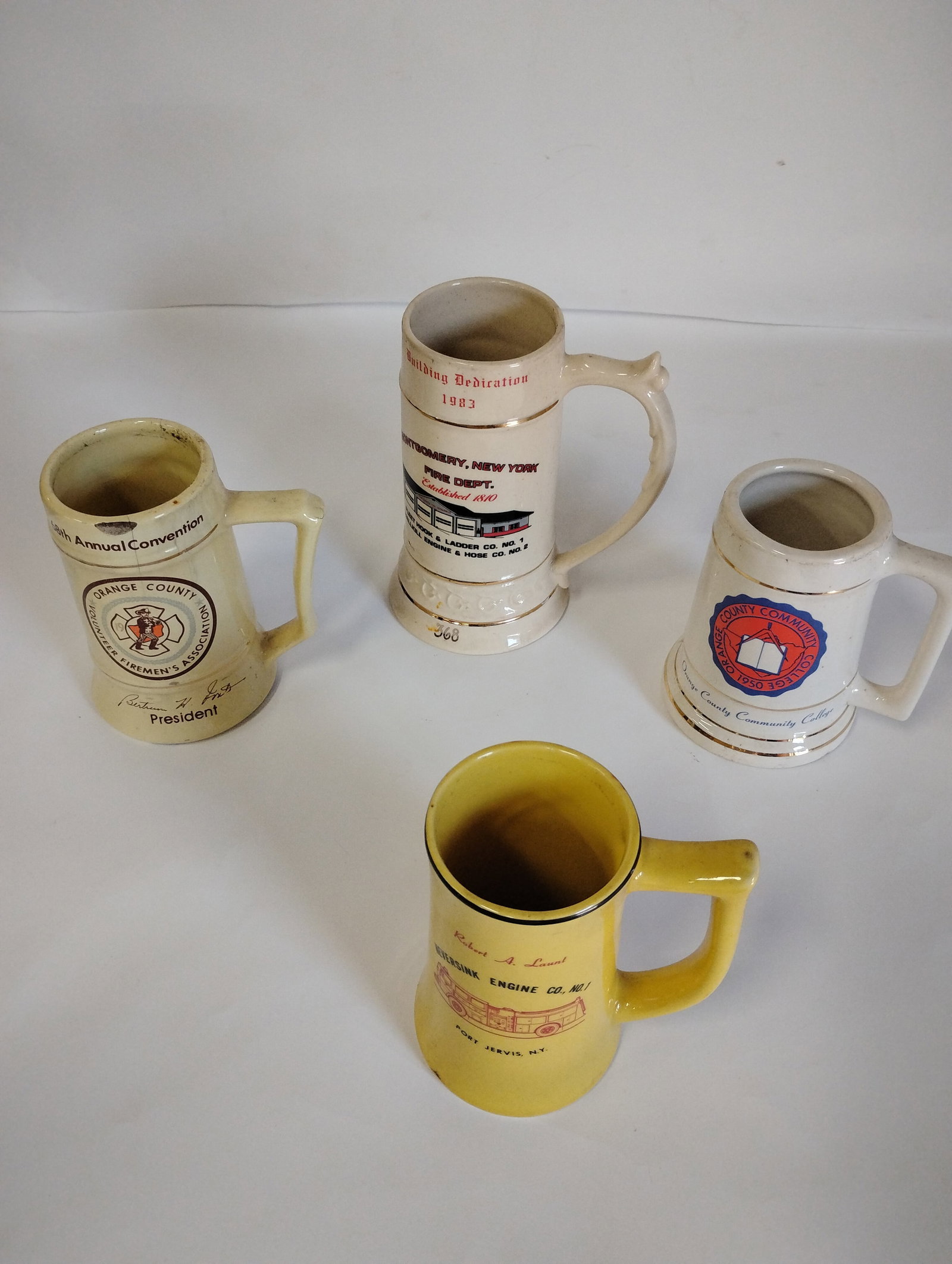 Local Vintage collectible Fire Department mugs (1 of 4)