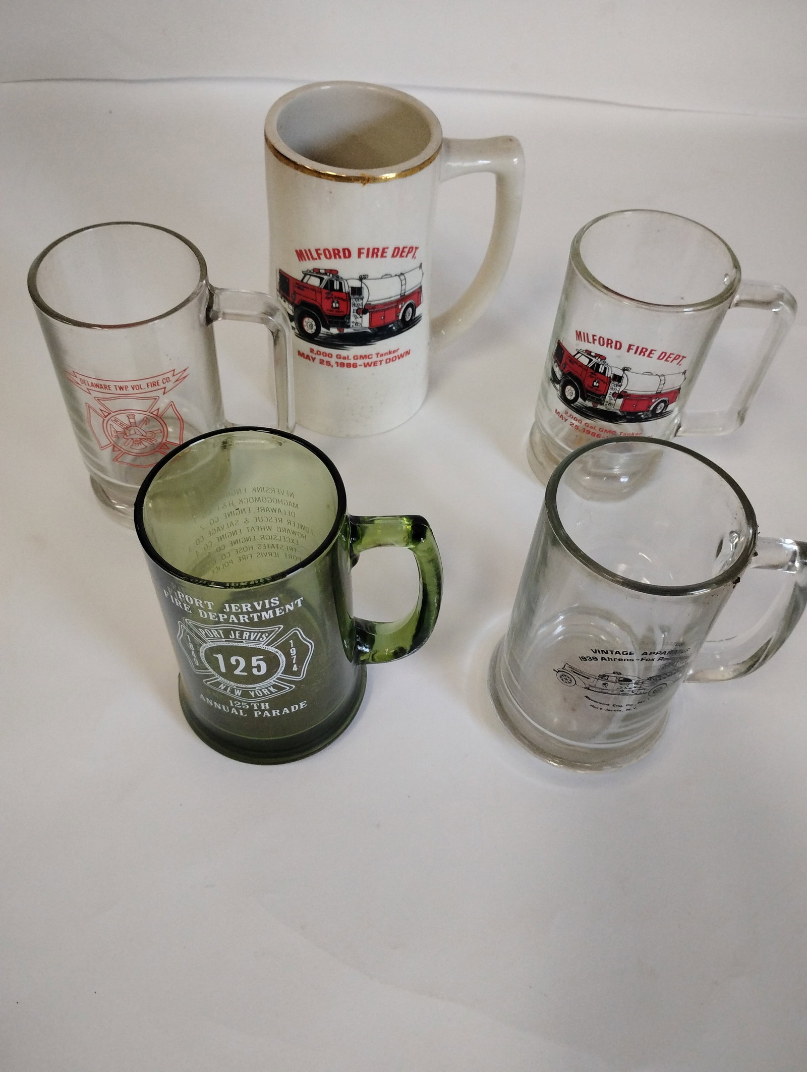 5 Fire Department collectible mugs (1 of 3)