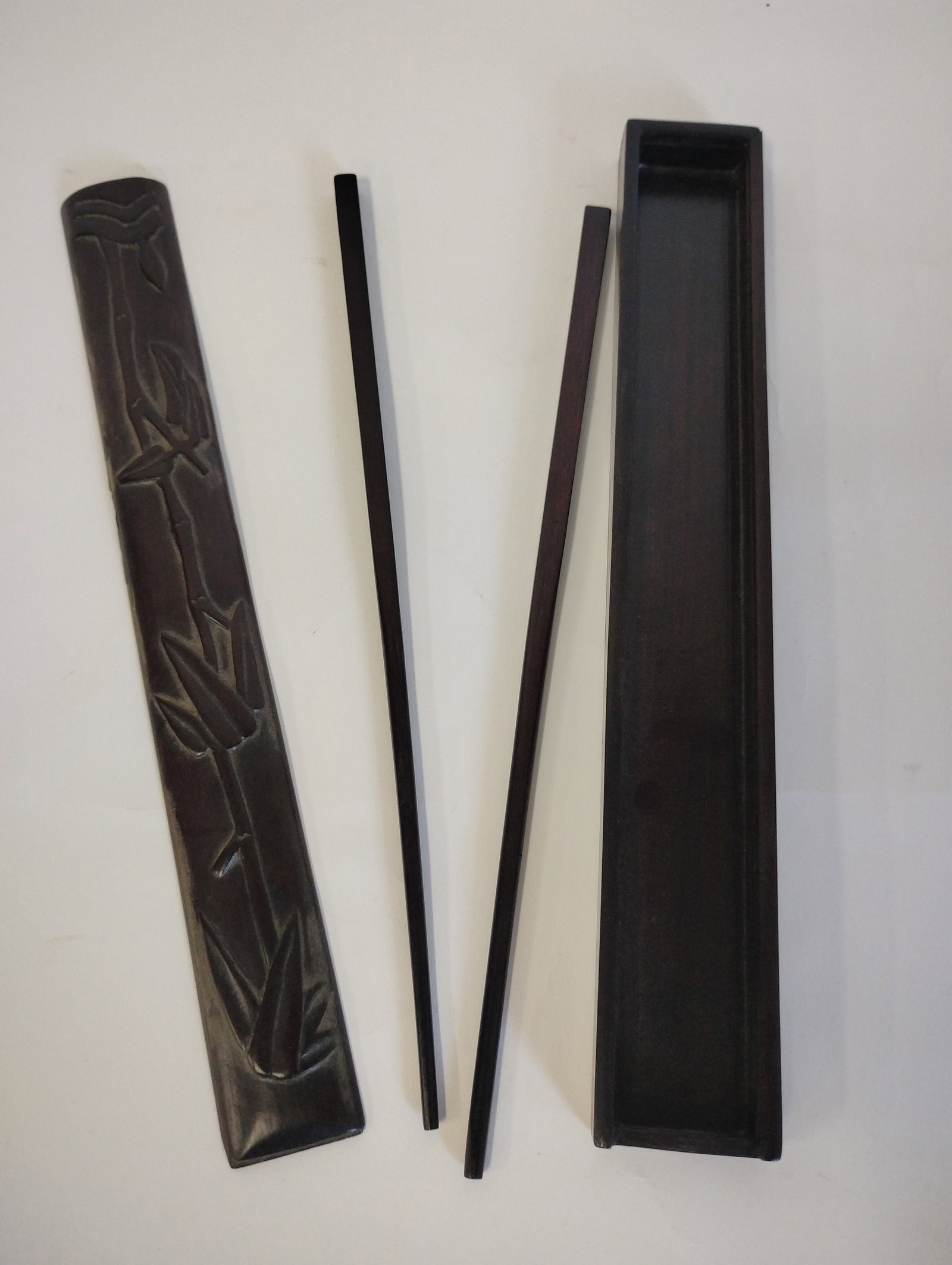 Oriental Teakwood Chopsticks in Box: 11"L