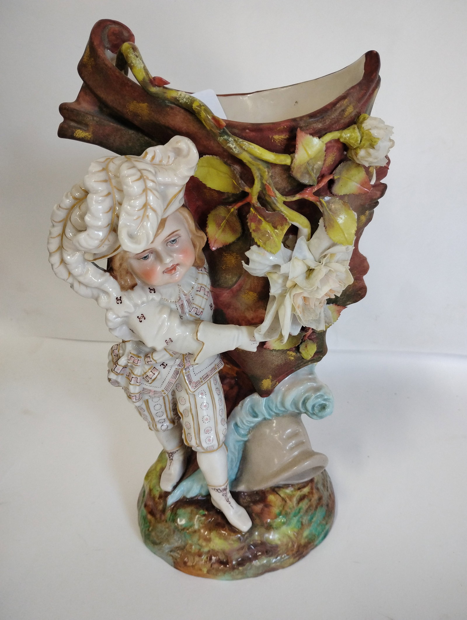 19th C. Porcelain Classical Vase.: Marked indiscernibly 11"H