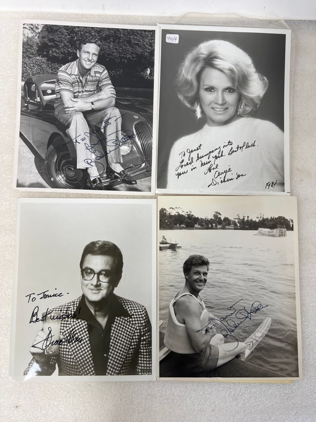Autographed Photos inc. Robert Stack Steve Allen Etc. (4) (1 of 1)