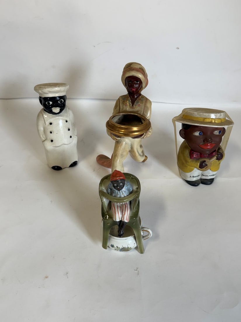 Four(4) Black Americana Porcelain Items (1 of 7)