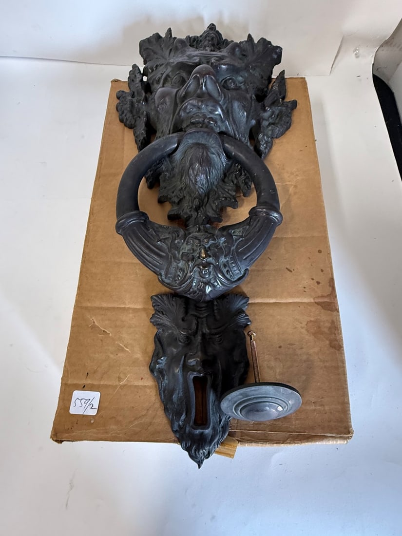 Two(2) Ornate Bronze Door Knockers (1 of 4)