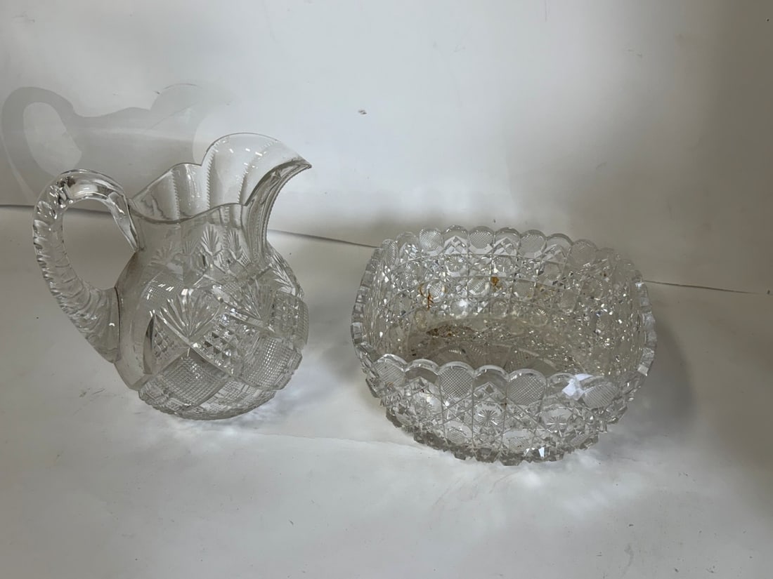 Two(2) American Brilliant Cut Glass Items (1 of 4)