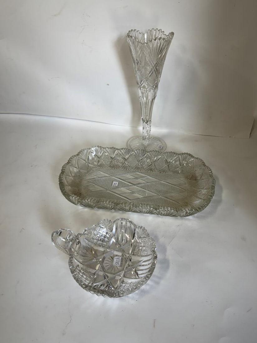 Lot of American Brilliant Cut Glass(3) (1 of 4)