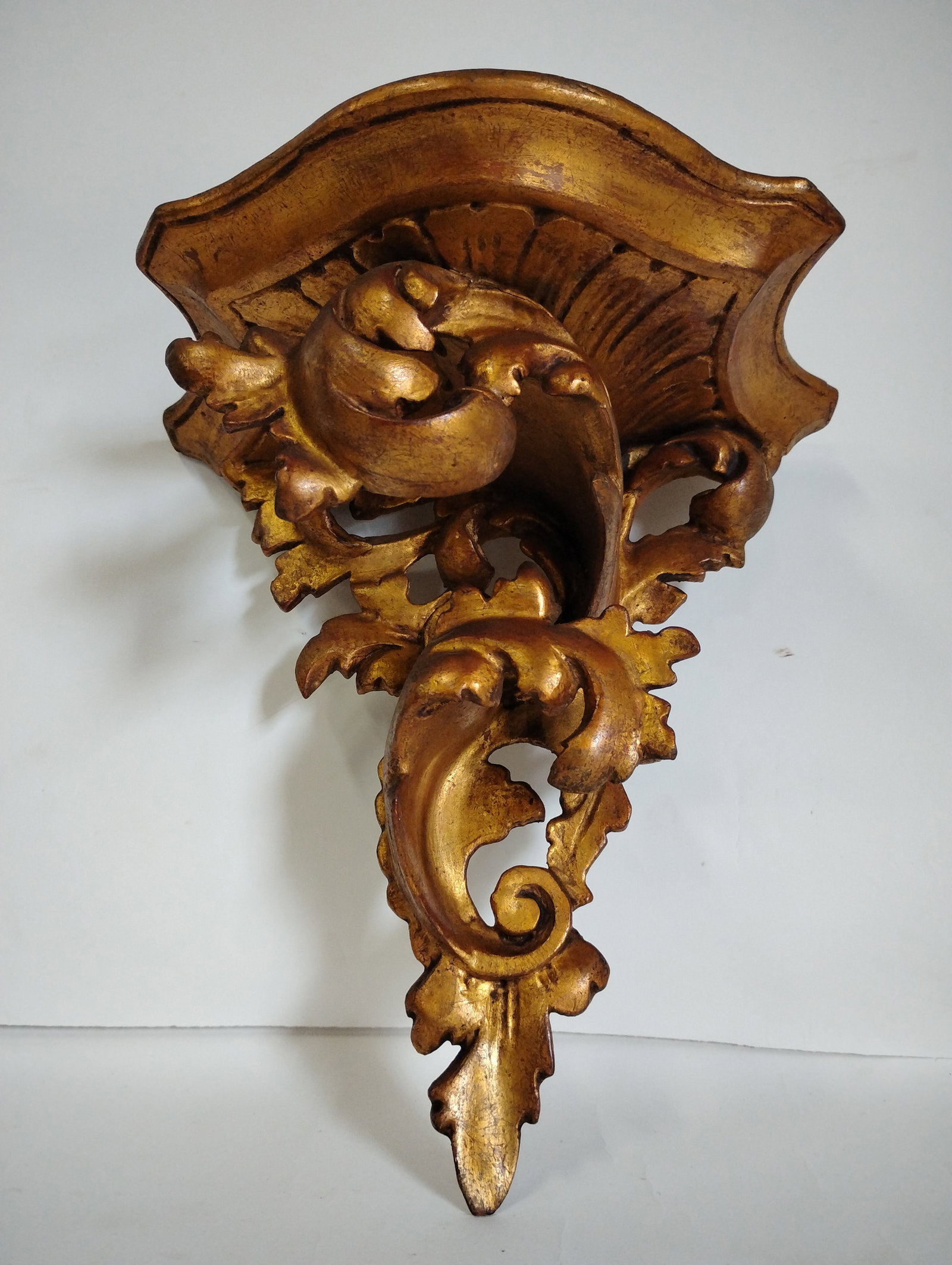 Pr 19th Gilt Bracket Wall Brackets - 3
