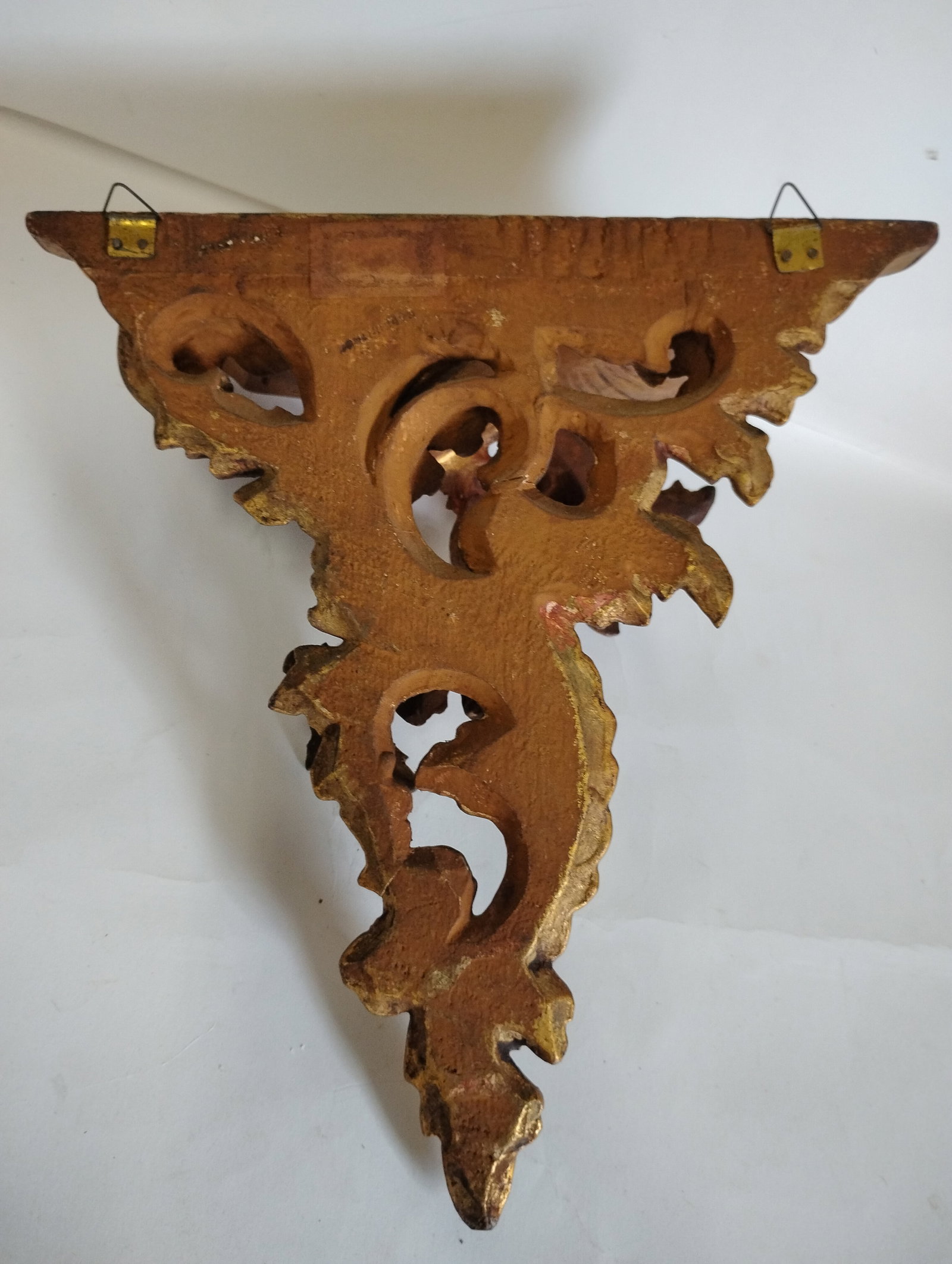 Pr 19th Gilt Bracket Wall Brackets - 4