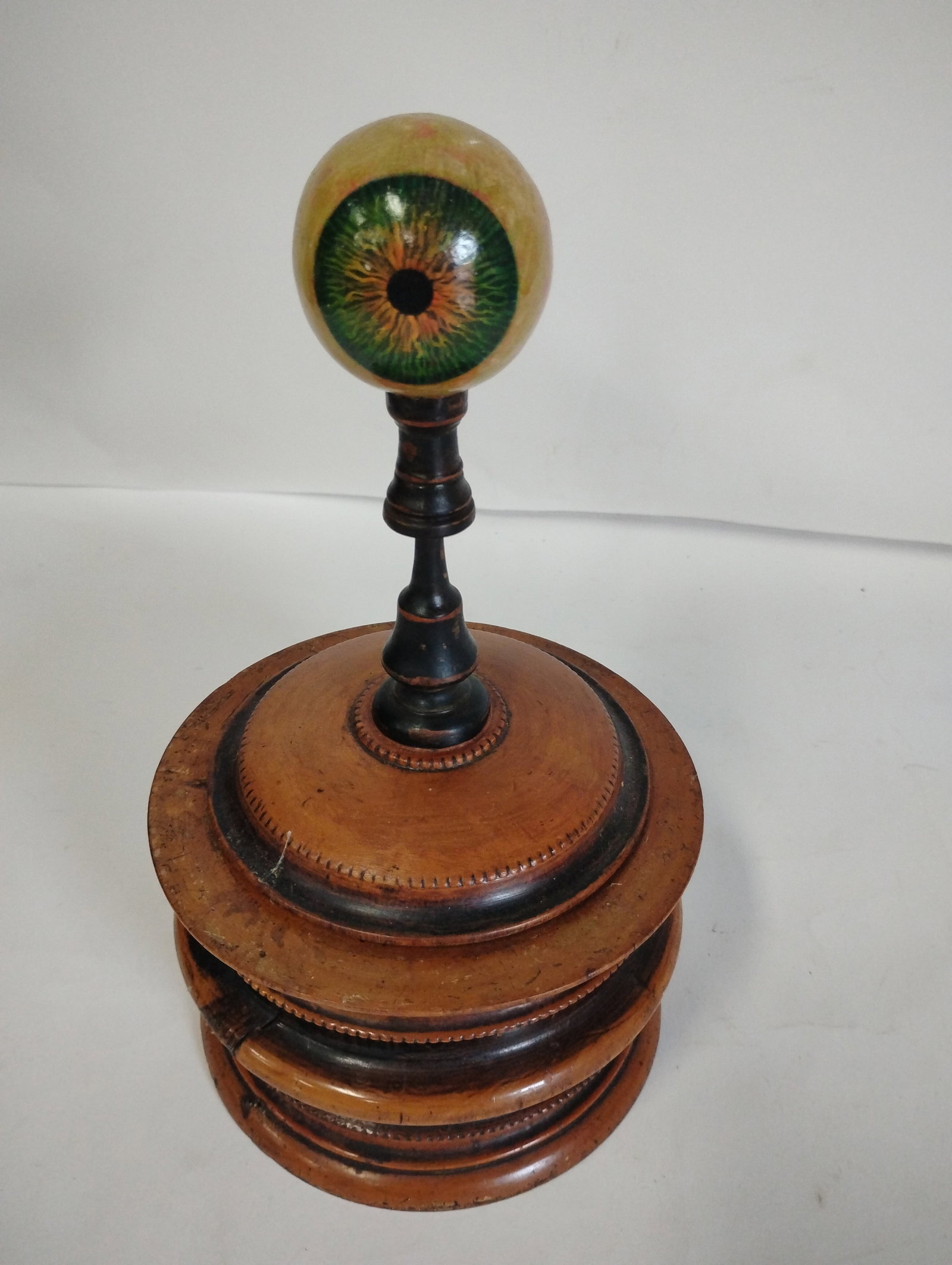 Antique Tobacco Container with Eye: "