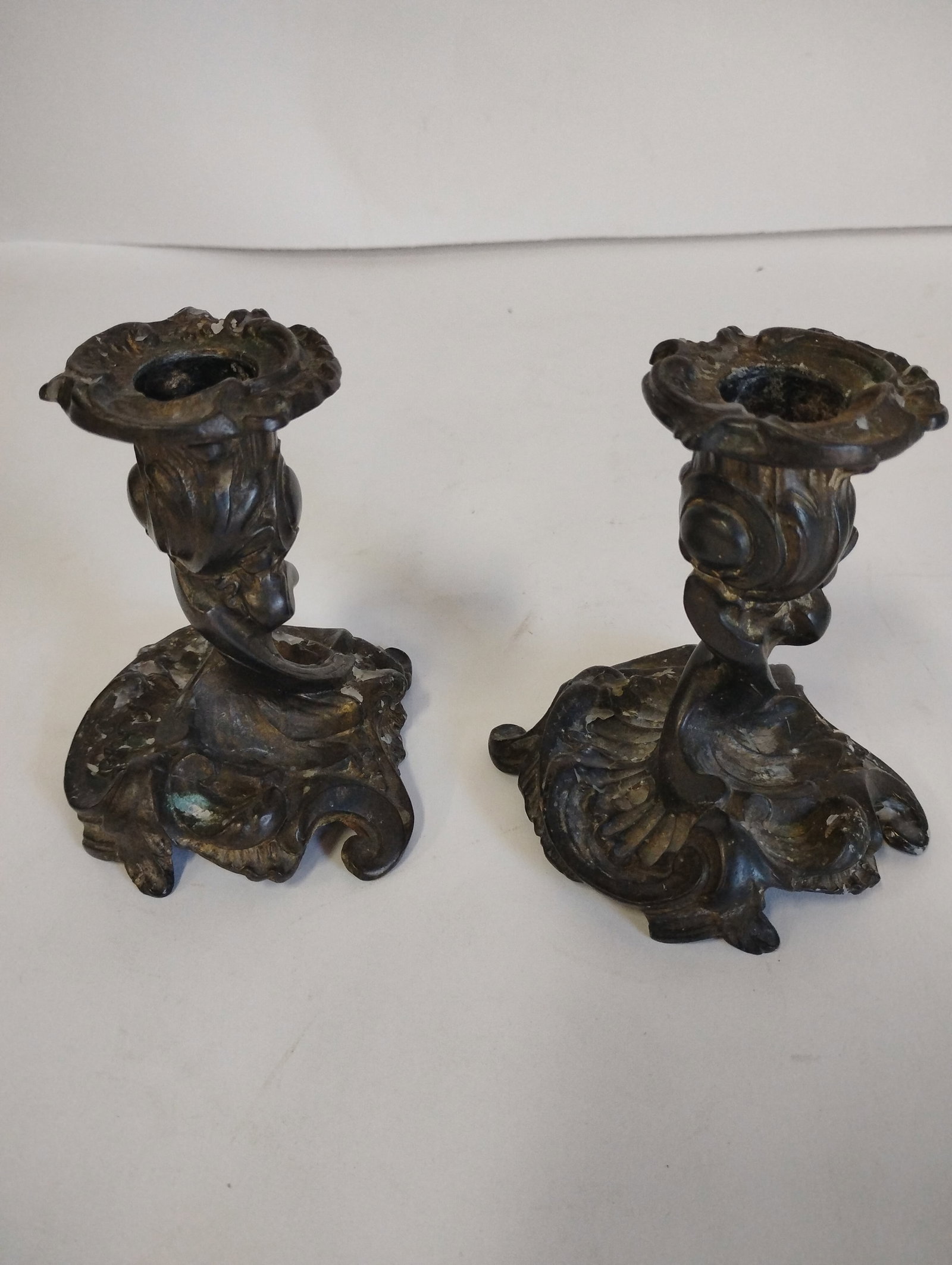Antique Bradley and Hubbard Brass Candle Holders (1 of 4)