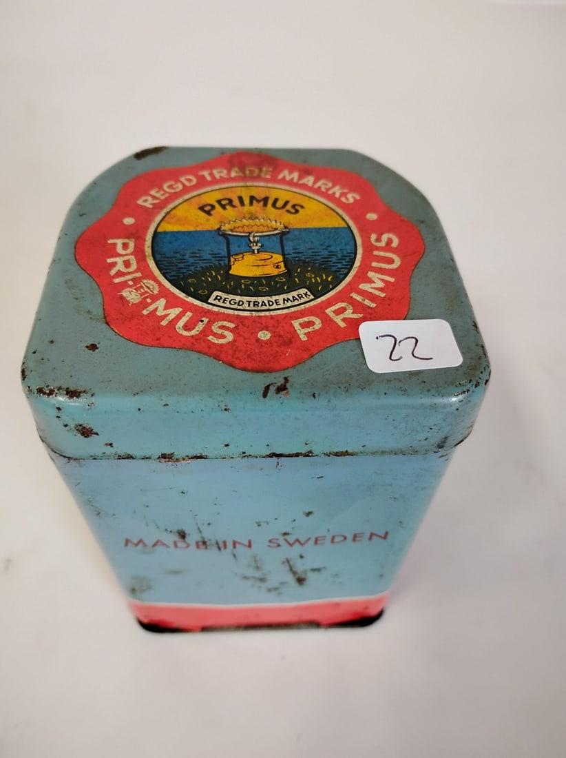 Vintage Tin Primus 71 Hiking or Camping Stove: 5.5"H by