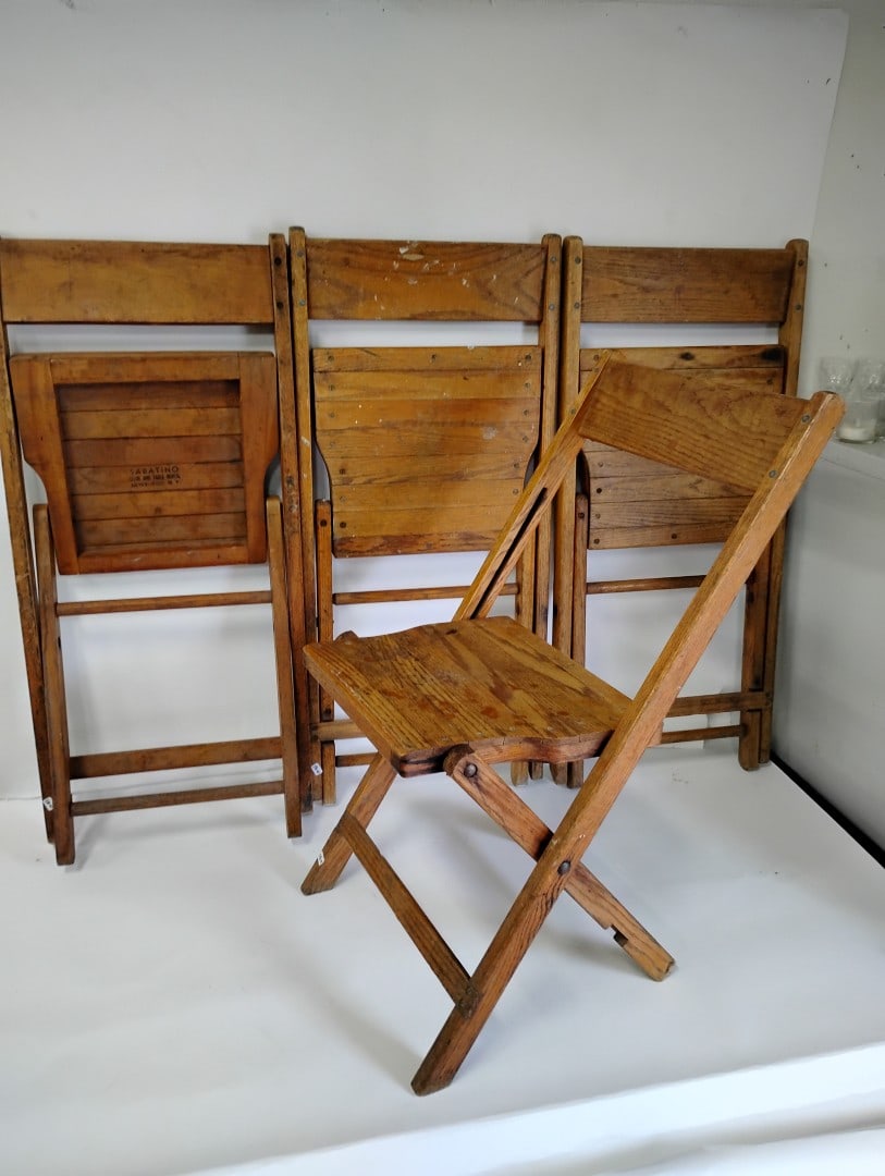 Vintage Folding Chairs (4): As pictured