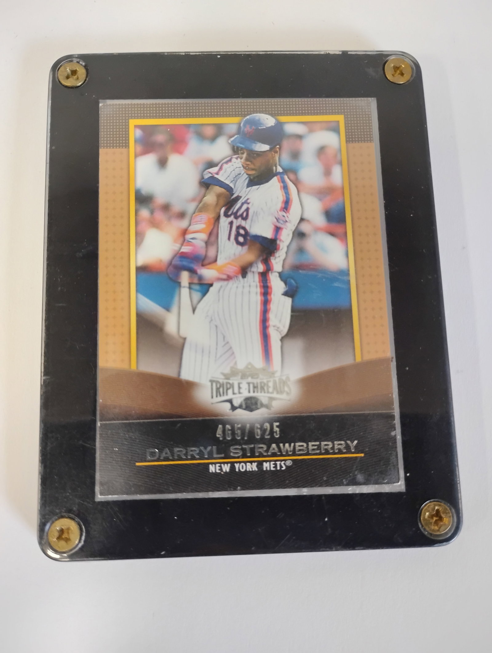 Darryl Strawberry Triple Threads Card